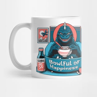 Godzilla Bowlful of Happiness Mug